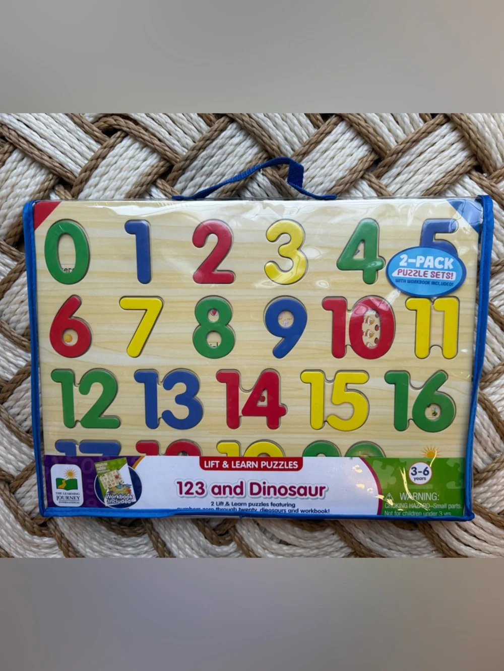 Lift & Learn 123 and Dinosaur Number Puzzle - NWT